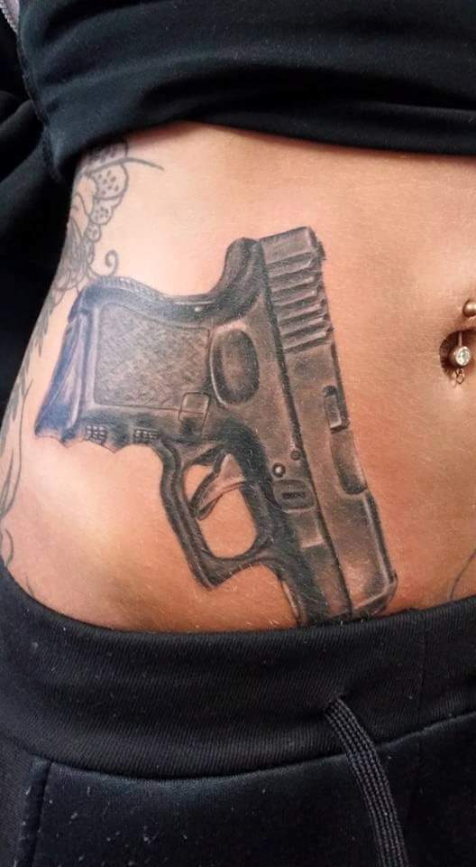 18 Celebrity Gun Tattoos  Steal Her Style